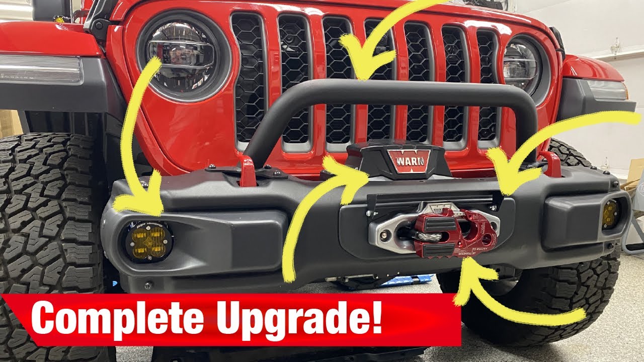 Полная модернизация передней части! Warn, Factor55, Baja Designs, Rigged Ridge — сборка Gladiator...