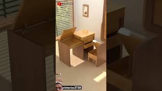 Folding study table design #studytable #study #shorts
