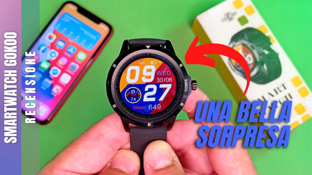 Provo uno Smartwatch economico su Amazon di GOKOO, anche per iPhone -  Recensione PHONE BLOG ITALIA - YouTube