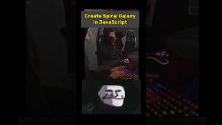 Save it📌..Try it🚀| Create Spiral Galaxy Animation in Javascript | #shorts #css #developer #coding