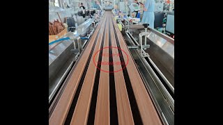 TONGSANHEGU Recycled Plastic Outdoor Embossed WPC Wall Panel/Cladding/Floor Board Co-extrusion line