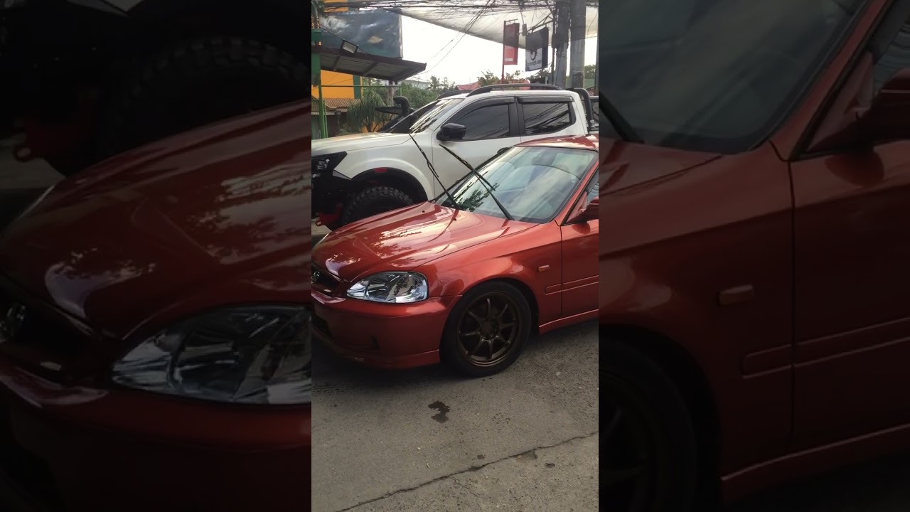 Honda Civic SiR 1999 Passion Orange | OEM Clean Look After Carwash