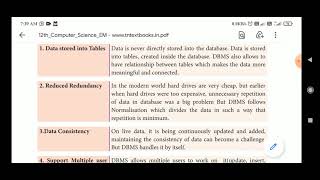 12 CS Chapter - 11 | Database Concepts | Part - 1