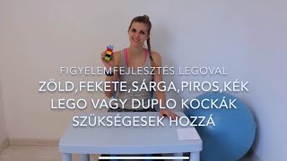 Figyelemfejlesztő játék építőkockával gyerekeknek