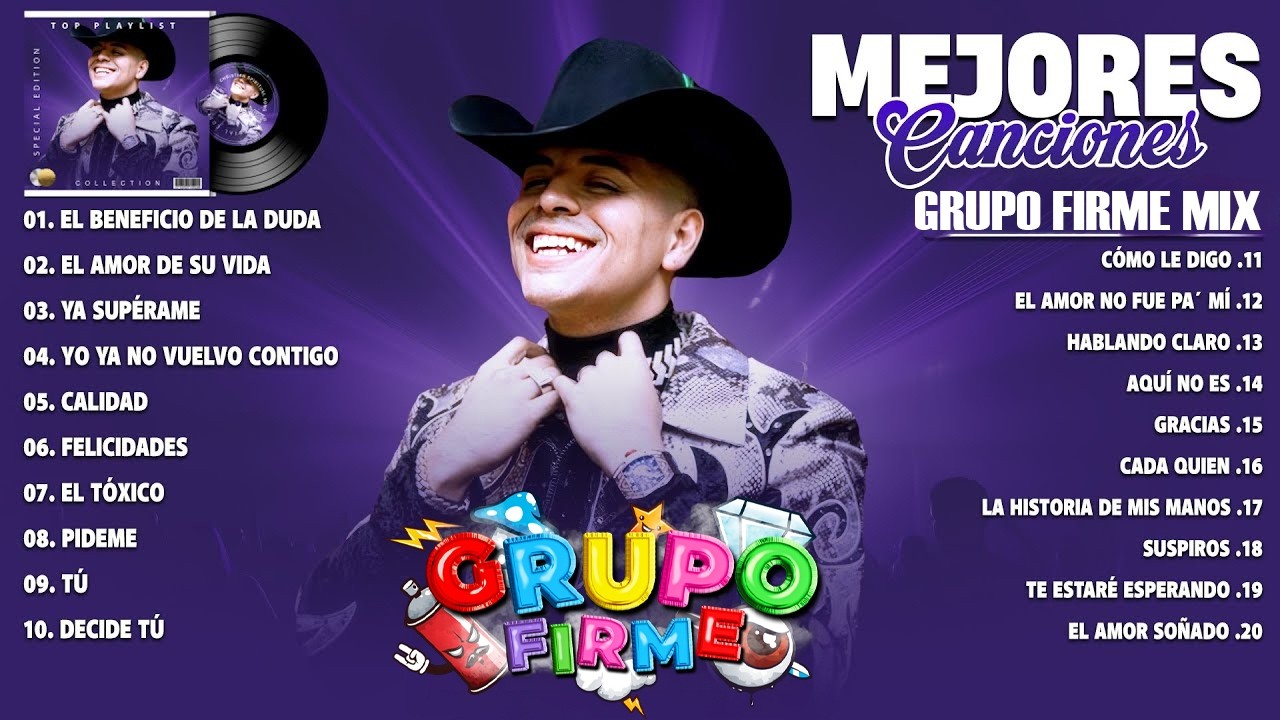 Grupo Firme - Mejores Canciones Mix 2026 | 20 Éxitos - El Beneficio de la Duda, Ya Supérame