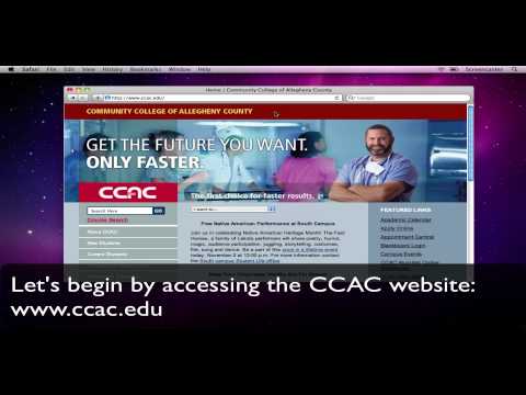 How do I login to Blackboard at CCAC?