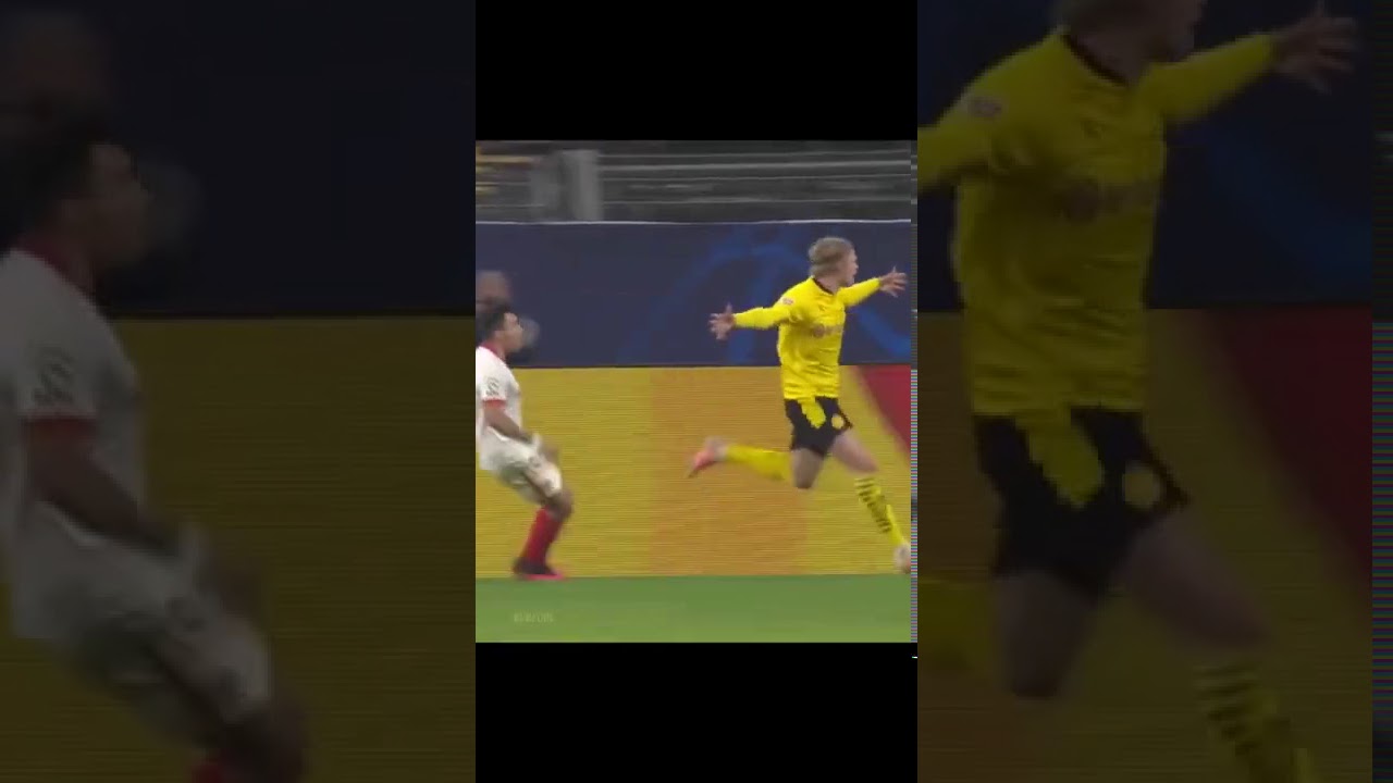 Haaland takes revenge against Sevilla goalkeeper   Haaland penalty video