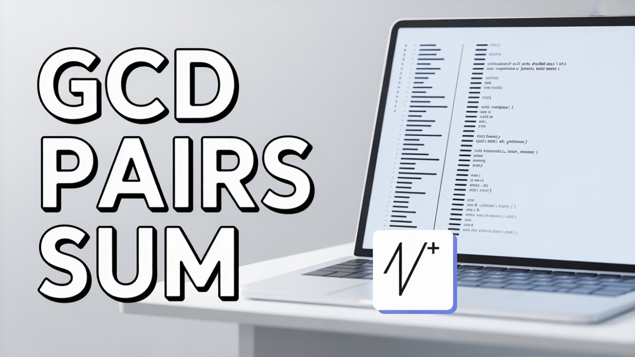 LeetCode 3866 | Sum of GCD of Formed Pairs || Java | AC | Biweekly ...