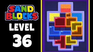 Sand Blocks level 36 walkthrough solution 