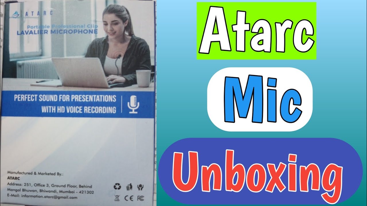 Best Mic Under 200 ATARC 3.5mm Clip Microphone Collar Mic For YouTube Unboxing Detail Review