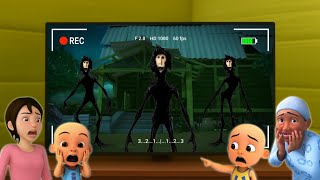 FULL MOVIE TEREKAM CCTV!! Nampak Hantu TOR MONITOR Didepan Rumah Upin Ipin