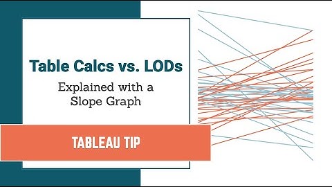 Understanding Table Calcs vs  LODs: Explained with a Slope Graph