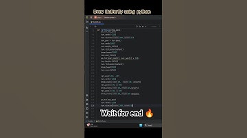 Draw Beautiful Butterfly Using Python Turtle #phython #coding #programming