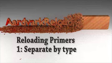 Homemade Primer Series Part 1 - Separate your primers by Type