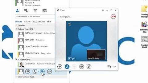 5  Make a Voice or Video Call using Microsoft Lync