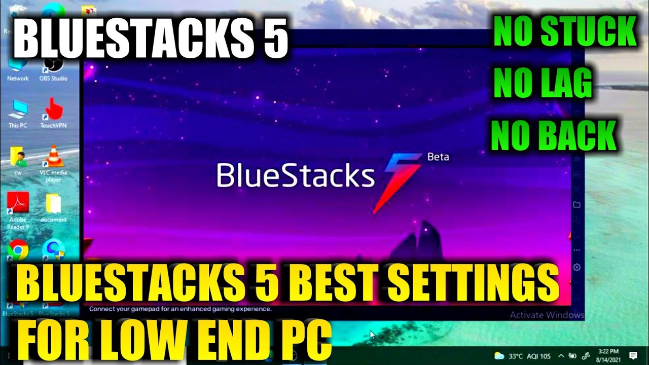 best settings for bluestacks 5