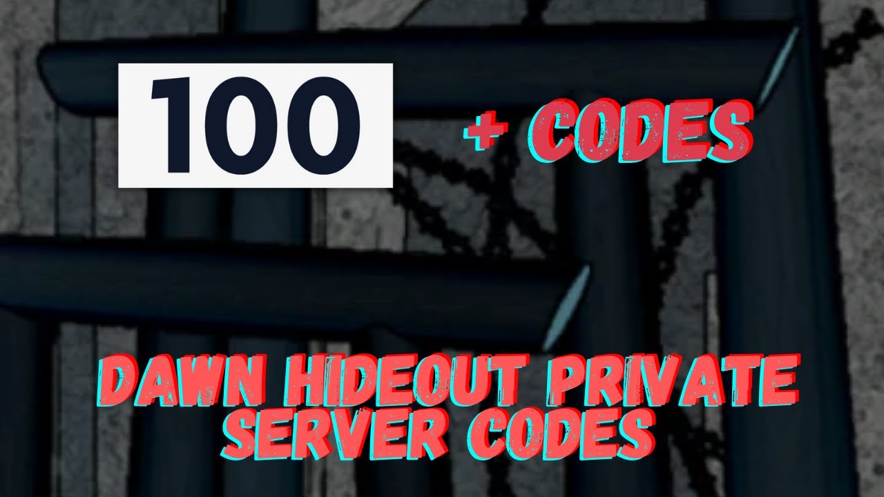 DAWN HIDEOUT PRIVATE SERVER CODES Shindo life 2021 Roblox YouTube