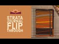 Strata journal  mixed media art journal flip through