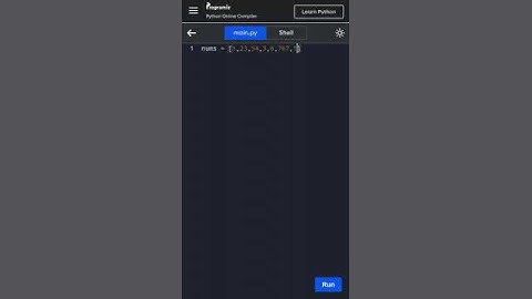 #shorts Calculate sum of numbers in a list | Python