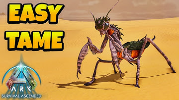 Hoe je een bidsprinkhaan kunt temmen in Ark Survival Ascended