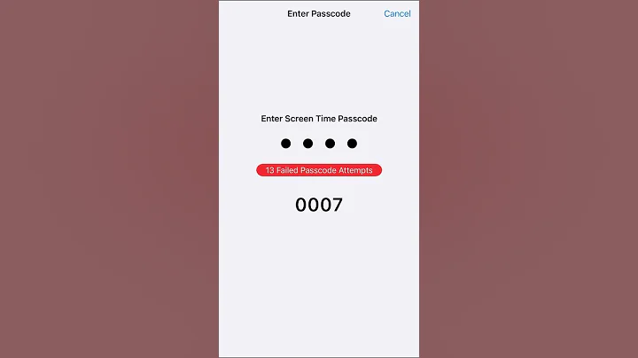 Entering The Screen Time Passcode Until It Unlocks Part 8