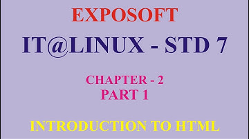 IT LINUX STD 7 CHAPTER 2   PART 1