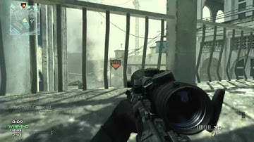 Double Kill Snipe Through Wall - MW3 Game Clip