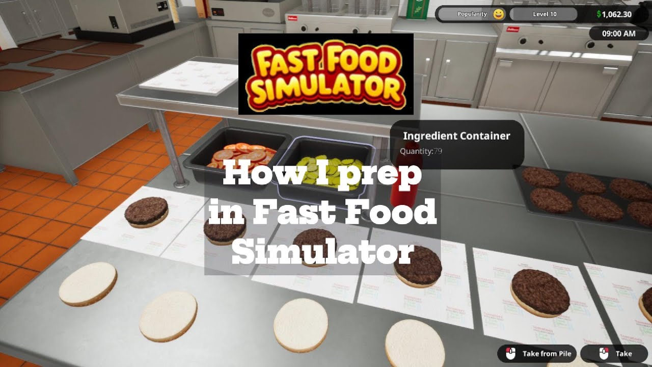 How I prep in Fast Food Simulator to try and get ahead - YouTube