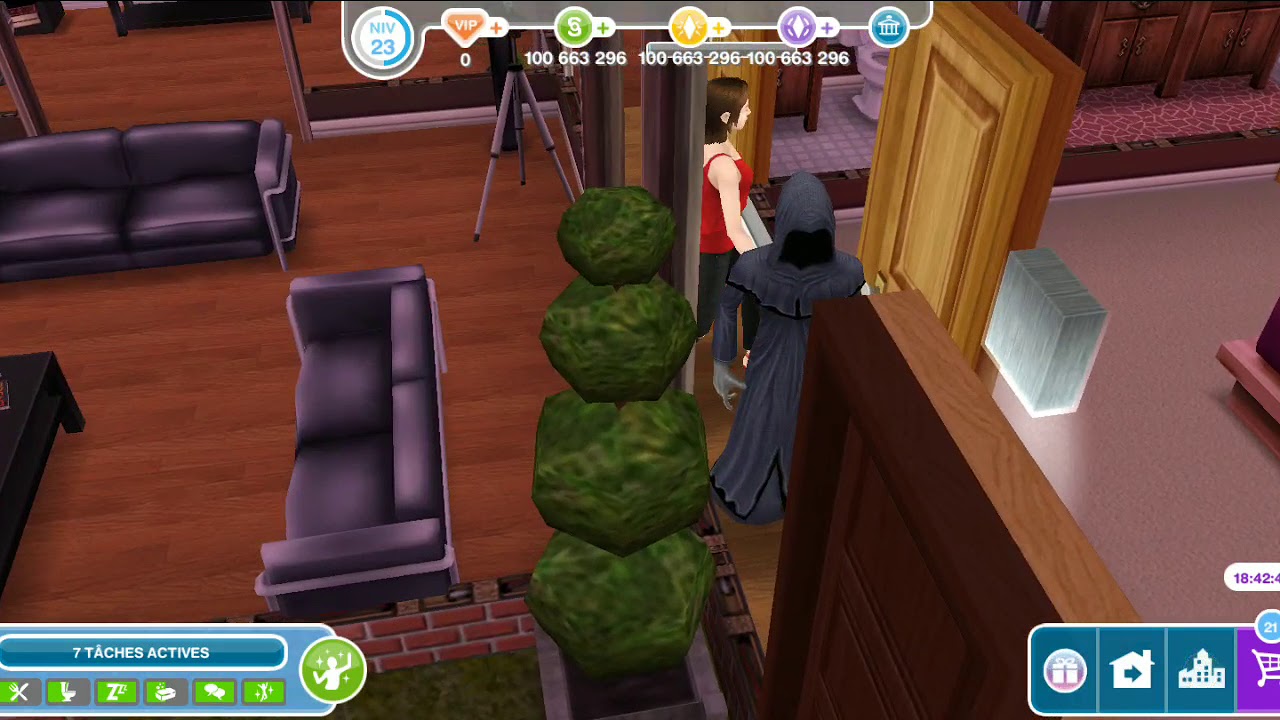 SIMS FREEPLAY un amour de balcon YouTube