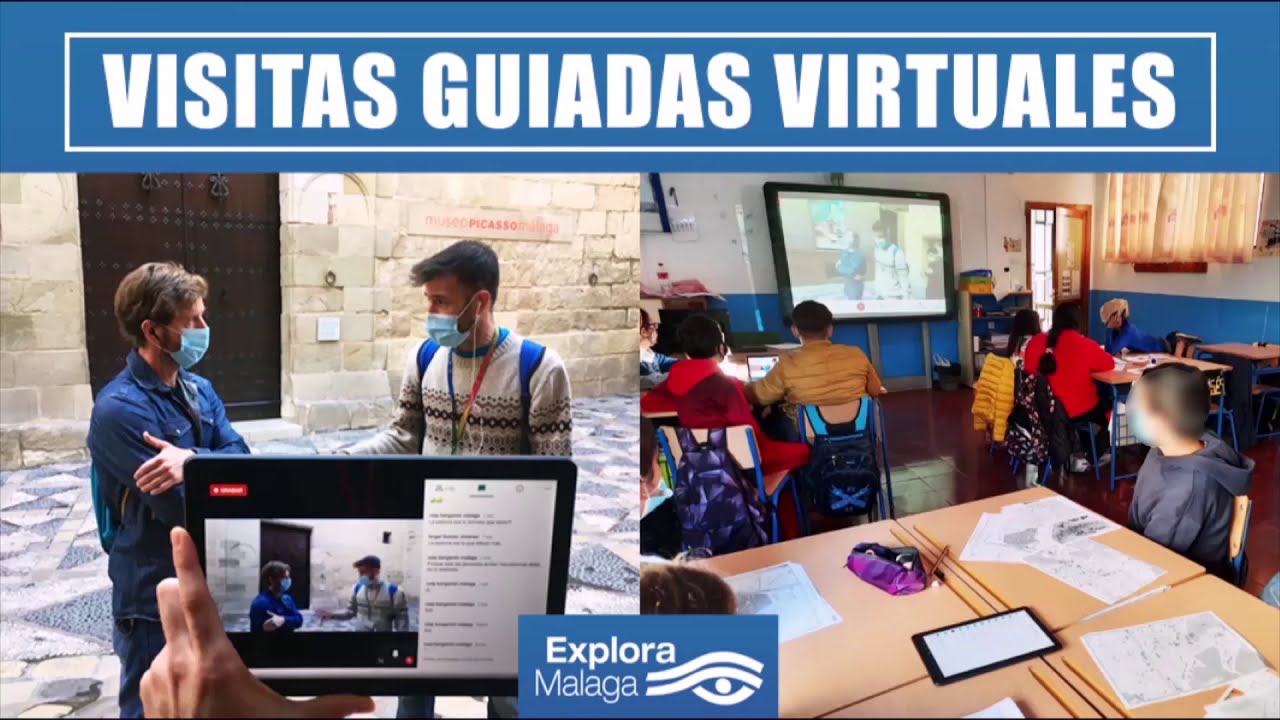 Visitas Guiadas Virtuales para estudiantes por Explora Málaga