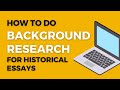 Understanding Background Research in History