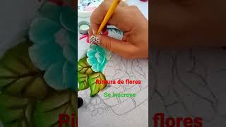Como Pintar Flores comopintarpapoulas seinscreve rendaextra