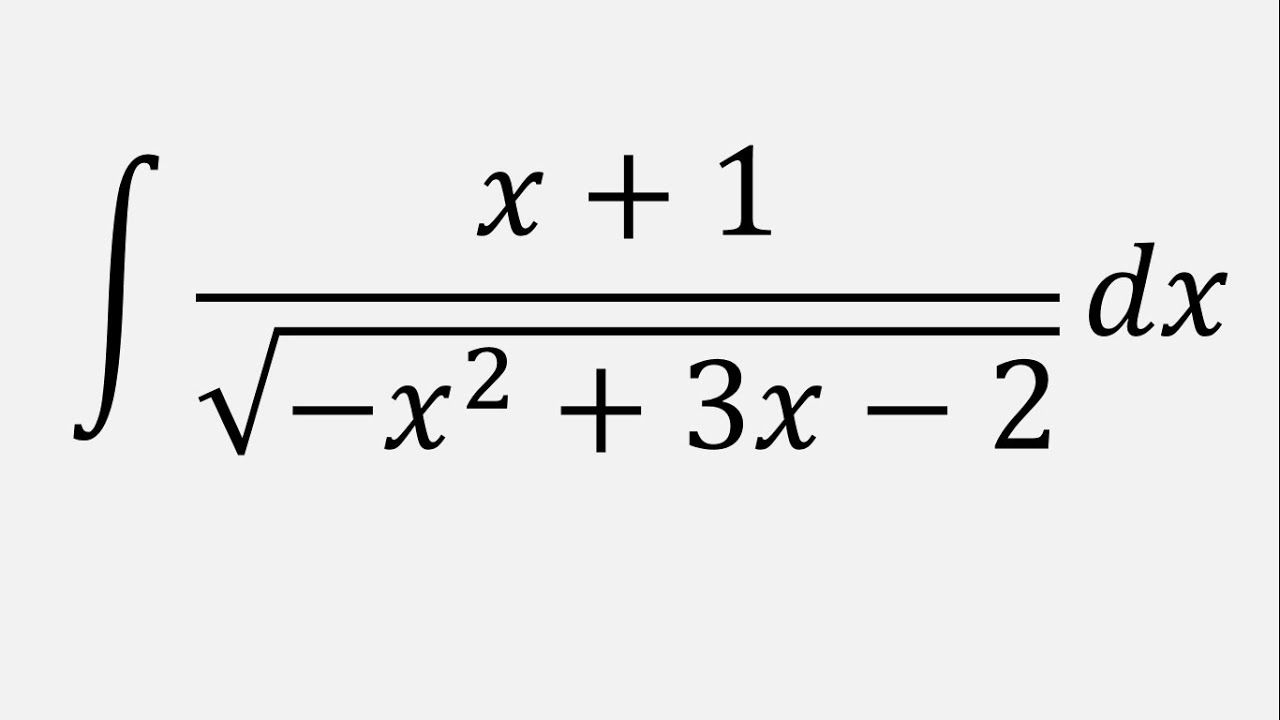 Integral Of x 1 sqrt x 2 3x 2 Dx YouTube integral-of-x-x-1-and-integral-of-x-1-x-youtube