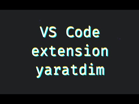 Visual Studio Code uchun extension yaratdim | haywan neon text