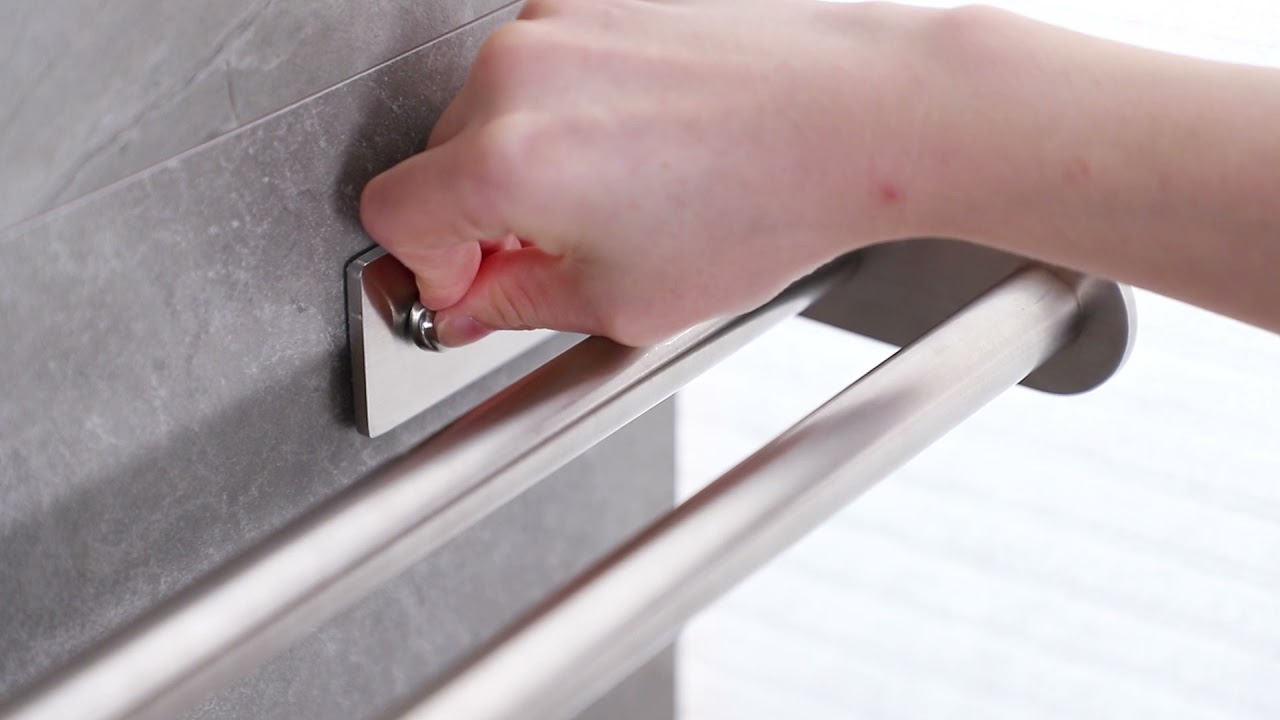 How to Install This YIGII Double Towel Bar Brushed Nickel - KH008 2