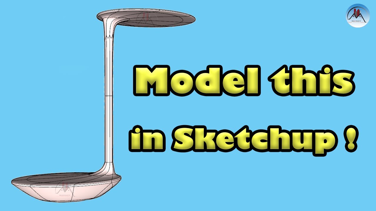 Sketchup for Architects :How to Make a Parametric Mushroom Column Easily