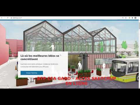 SKETCHUP en ligne: Connexion