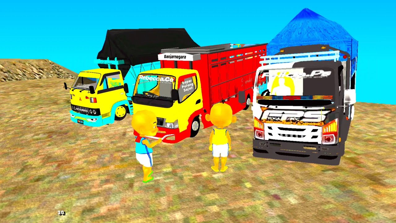 Upin dan ipin bawa Truk Oleng Ke Dasar Palung Hitam 🤣 Dunia Poyo