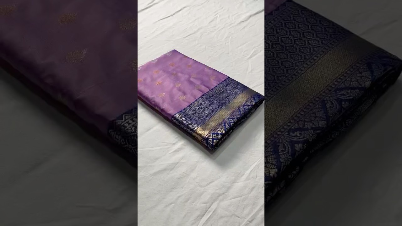 Semi Kanchipuram Temple Weaving Border Saree