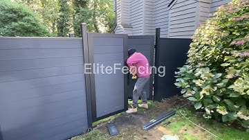 Double Swing Composite Gate installation