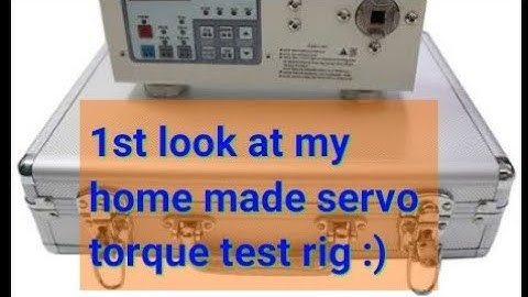 RC servo torque test rig 1st look