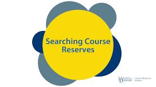Searching Course Reserves   FINAL