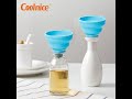 So easy kitchen gadget  silicone collapsible funnel from coolnice