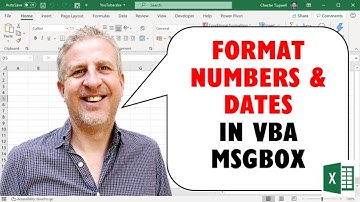 How to Format Numbers & Dates in a VBA MsgBox