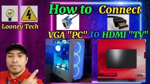 How to Convert Your VGA PC to HDMI TV! #computerrepair