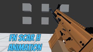 FN SCAR H Animation + Camera shake (Prisma 3D)
