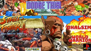 DODGE THIS LET'S PLAYS STREET FIGHTER 2 WORLD WARRIOR CAPCOM CLASSICS COLLECTION PS2 DHALSIM PART 1