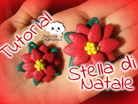 Stella Di Natale Resina.Diy Tutorial Stella Di Natale Christmas Poinsettia Fimo Polymer Clay Puccinacreations Youtube