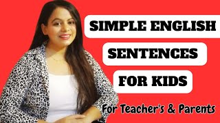 Classroom English Short & Simple English sentences for nursery/ Lkg/ Ukg And Primary School Teacher