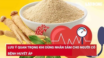 Lưu ý quan trọng khi dùng nhân sâm cho người có bệnh huyết áp | Báo Lao Động